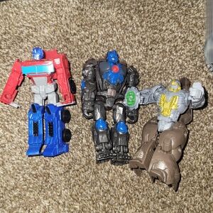 Transforming Robot Action Figures Set Of 3- LOT 1